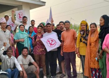 बाम गठबन्धन बेदकोट ७ का वडाध्यक्षमा उम्मेदवार सिके भट्ट घरदैलोमा