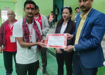 ब्याटमिन्टन खेलाडी विष्ट ९ औँ राष्ट्रिय खेलकुद प्रतियोगितामा छनौट