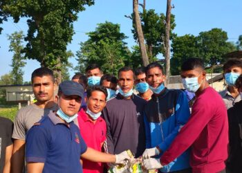 बेलडाँडी स्वस्फूत युवा समूहद्धारा बेलडाँडी वजारपनि सफाई भोली क्याम्प सफाई गरिने