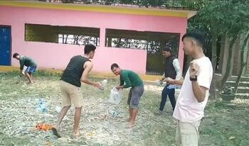 बेलडाँडीमा बाम गठन्धनले आचार संहिता विपरित मन्दिरलाई चुनावी प्रचार स्थल बनाउदै गर्यो फोहर, मन्दिर समिति र युवा क्लबको आपत्ति