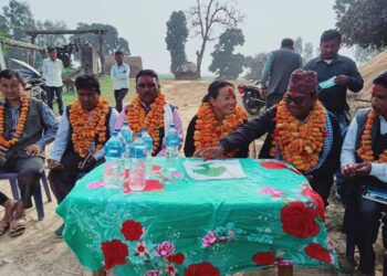 लालझाडीमा बाम लोकतान्त्रिक गठबन्धनको घरदैलो