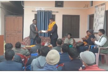 लालझाडीका प्रमुख प्रशासकीय अधिकृतको बिदाई