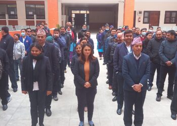 बुटवल उपमहानगरपालिका अन्यपालिकाहरुका लागि प्रेणाको श्रोत बन्दै, दैनिक कार्यारम्भ गरिनुपुर्व राष्ट्रिय गान