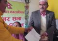 शुक्लाफाँटा ८ का अध्यक्ष महराले बुझाए राजिनामा पत्र