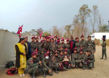एनसीसी तालिममा ईन्टरनेशनल स्कुललाई बेष्ट प्लाटुन अवार्ड, विद्यार्थी दिपेशलाई वेष्ट क्याडेड