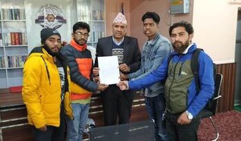दलित समुदायको समावेशीताका लागि दलित विद्यार्थी साझा मञ्चद्धारा विश्वविद्यालयलाई ज्ञापनपत्र