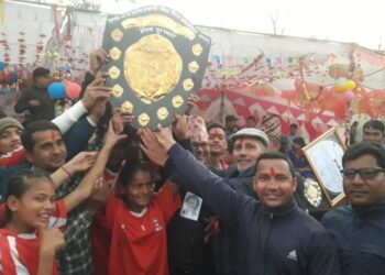 पुनर्वासमा जारी राष्ट्रपति रनिङ शिल्ड प्रतियाेगिता सम्पन्न,जीवन ज्याेती मावि प्रथम