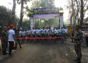 शुक्ला–दोधारा चादँनी साइकल यात्रा’ को उपाधि विष्टलाई