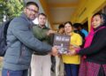 सुप-इन्जिनियरिङ् विद्यार्थी समाजका महासचिव धामीद्वारा स्यानेटरि प्याड बक्स हस्तान्तरण