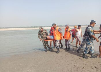 सशस्त्र प्रहरीद्वारा महाकाली नदीमा विपद् पुर्व तयारी अभ्यास