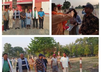 कञ्चनपुरका प्रमुख जिल्ला अधिकारी अर्याल द्बारा पुनर्वास स्थित प्याराताल र थारु संग्राहलयको निरिक्षण एवं अवलोकन