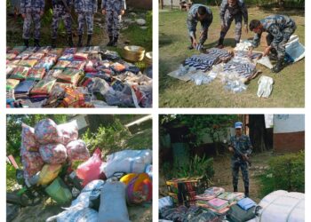 तस्करमाथि शसस्त्र प्रहरीको एक्सन ः कञ्चनपुरमा ११ महिनाको अवधिमा ३ करोड भन्दा बढि भन्सार छलीका समान बरामद