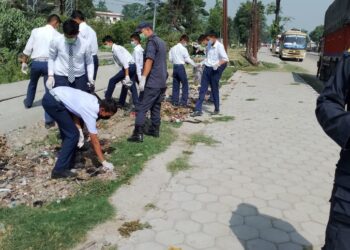 ईन्टरनेशनल स्कुलका विद्यार्थीद्वारा सरसफाई