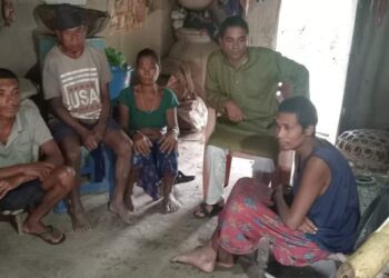 पिडितको घाउमा मलम लगाउन कांग्रेस क्षेत्रीय सभापति उपाध्याय पुगेपछि..