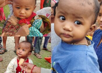बेलौरीको उखुवारीमा एकबालक हातखुट्टा बाधिएको अवस्थामा फेला, भिडियो सहित
