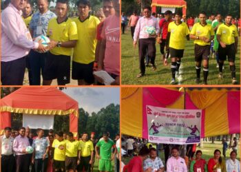 वडा अध्यक्ष बिष्टले गरे छैठौं बेलडाँडी खुला फुटबल प्रतियोगिताको उद्धघाटन, क्लबलाई निरन्तर साथ सहयोग गर्ने प्रतिबद्धता