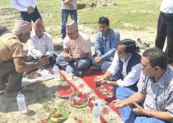नगरस्तरीय कभर्ड हलको शिलान्यास