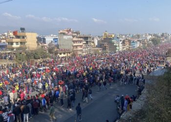 बल्खुमा झडप, प्रहरीले प्रयोग गरे अश्रुग्यास र पानीको फोहोरा