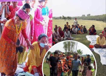 बेलडाँडीका विभिन्न क्षेत्रमा निड्स नेपाल र अक्सफामको साझेदारीमा बाढीमा आधारित नमुना अभ्यास सम्पन्न