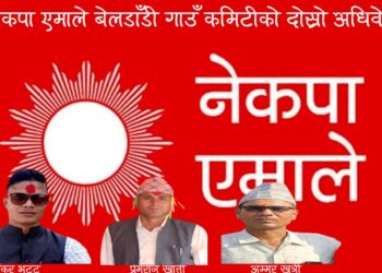 नेकपा एमाले बेलडाँडीको पालिका अधिवेशन अहिले हुँदै, नेतृत्वको लागि भट्ट, खाती र खत्रीको चाहना