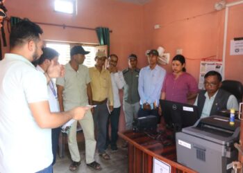 लालझाडीमा आपतकालिन कार्य संचालन केन्द्र संचालनका लागि उपकरण सहयोग