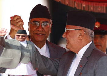 प्रधानमन्त्री ओलीले आज शपथ लिंदै