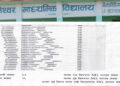 कक्षा १२ को नतिजा २०८० : रौलेश्वर बेलडाँडी पालिकामै प्रथम