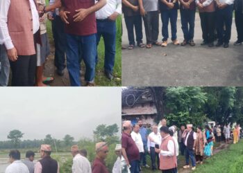विधायन तथा प्रदेश मामिला समितिका सभापति बिष्टको नेतृत्वमा महाकाली पारी बाढीग्रस्त क्षेत्रमा अनुगमन