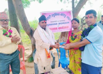 लालझाडीको भृकुटी बोडिङ्ग स्कुलद्वारा आचार्य दमाईलाई सम्मान