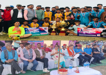 महेन्द्रनगरमा जारी प्रथम वडाकप फुटबल प्रतियोगिताको उपाधि बेलडाँडी-१ लाई