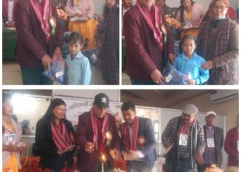 नेपाल आदिवासी जनजाति महासंघ पुनर्वास द्वारा ३ सय २० जना बालबालिकालाई न्यानो पोषाक वितरण