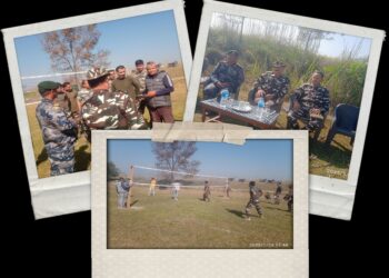 सशस्त्र प्रहरी बलको २४ औं स्थापना दिवसको अवसरमा नेपाल भारतको सीमा सुरक्षा बल बीच मैत्रीपूर्ण भलिवल प्रतियोगिता सम्पन्न