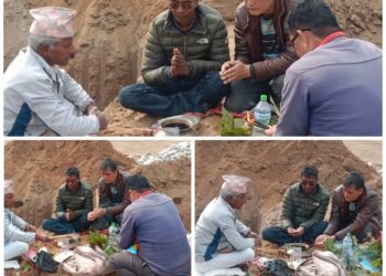 बेलडाँडी झरनासागरको सरस्वती स्कुलमा ४ कोठे भवनको शिलान्यास