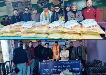 जन्मदिनको अवसरमा कुँवरद्वारा २ लाख बढी नगद तथा खाद्यान्न बितरण