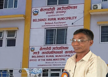 बेलडाँडीको विकास यात्रामा पालिका प्रमुख रानाको स्टेट रुट