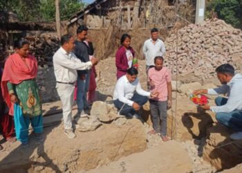 बेलौरीका विपन्न २५ नागरिकका घर बन्दै