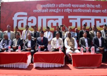 समाजवादी मोर्चाद्वारा राजावादी गतिविधिलाई अराजकताको संज्ञा, कडा कारबाहीको माग