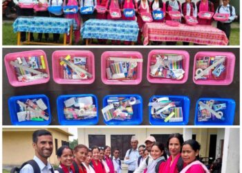 अधिवक्ता जोशीद्वारा बैजनाथ माविलाई शैक्षिक टोकरी सहयोग