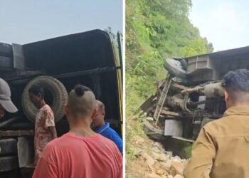पोखरामा नगर बस दुर्घटना२२ जना घाइते, गण्डकी मेडिकलमा उपचार