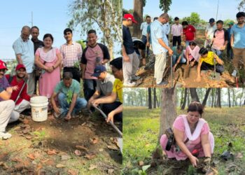 महेन्द्रनगरमा गणतन्त्र दिवसको अवसरमा वृक्षारोपण