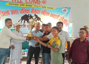 जिल्ला अन्तर पालिका स्तरीय महिला कबड्डी प्रतियोगिता सम्पन्न, भीमदत्त लाई उपाधी