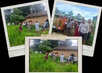 जंगली हात्तीको आक्रमणमा मालुवेलाका तीन घर ध्वस्त, वडा अध्यक्ष सिंहबाट तत्काल राहत
