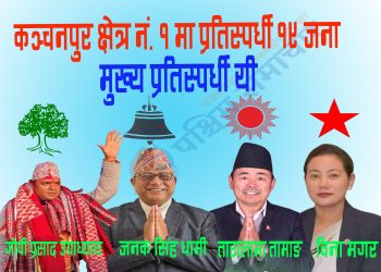 कञ्चनपुर-१ मा चुनावी तापक्रम उच्च : चिया चोकदेखि खेतबारीसम्म एउटै प्रश्न, कसले मार्ला बाजी ?