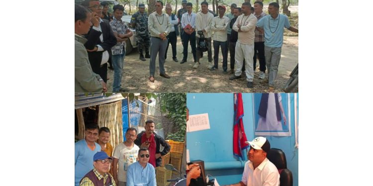 कञ्चनपुरका सासद जनताका गुनासा सुन्दै, समस्या समाधान गर्दै, सुझाव बटुल्दै