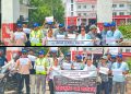 निजी सञ्चारमाध्यममाथि सरकारी विभेदको विरोधमा कञ्चनपुरमा पत्रकारको धर्ना