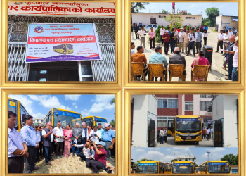 कृष्णपुर नगरपालिकाले ६ सामुदायिक विद्यालयलाई स्कुल बस दियो