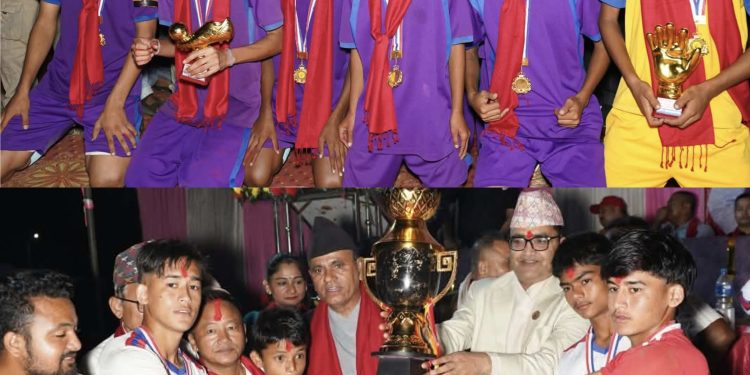 सरस्वती मा.वि झरनासागर लाई तेस्रो बासुदेव स्मृति फुटबलको उपाधी